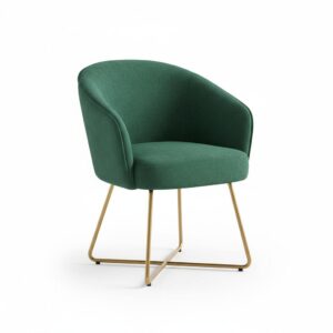Modern Velvet Accent Chair - Emerald Green